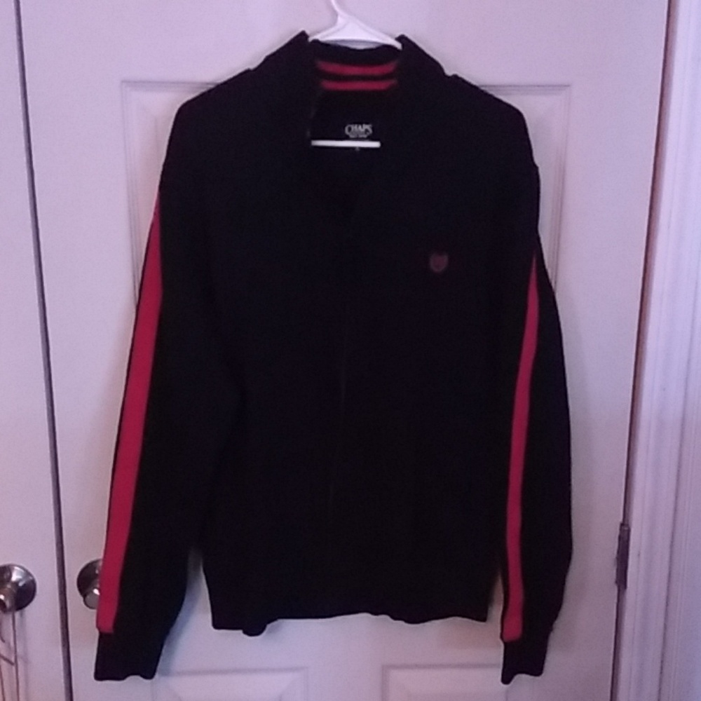 Chaps zip-up hoodless sweater